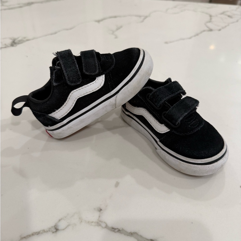 Vans Kids Black and White Sneakers